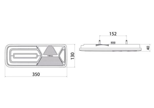 Feu arrière LED 12/24V gauche VIGNAL 161000