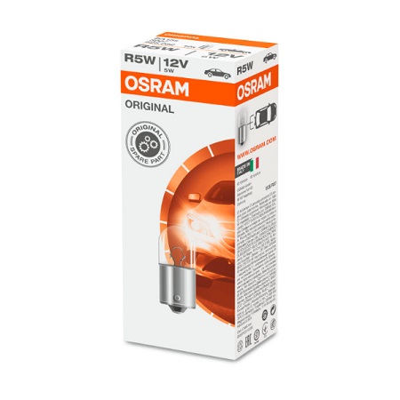 10 Lampes graisseur 12V 5W BA15S avec culot métallique – OSRAM 5007