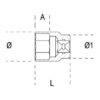 Douille 6 pans BETA TOOLS 900
