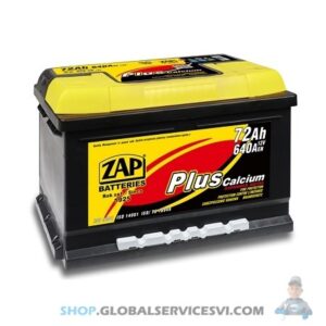 Batterie 12V VL PLUS 72AH - 640A B13 - ZAP 572 58