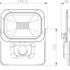 Projecteur Led Extra Plat 10W 800Lm Sans Driver Avec Detecteur Radar- Sodise 02387 – Image 2
