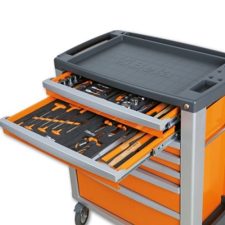 Servante mobile d'atelier 9 tiroirs 487 outils BW 2400S XL9/E-XL Beta