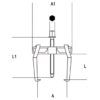 Extracteur universel a 2 griffes BETA TOOLS 1500N