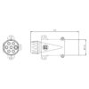 Fiche de prise 7P/24V - ISO 3731 - Type S ERICH JAEGER 211013-2