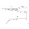 Pince a becs coudés demi-ronds gainée BETA TOOLS 1168BM