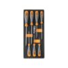 Composition Tournevis plats - Plateau mousse 7 pieces M170