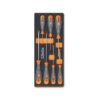 Composition Tournevis plats / cruci - Plateau mousse 7 pieces M180