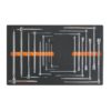 Composition Clés males/béquilles - Plateau mousse 16 pieces M65