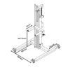 CHARIOT PORTE ROUES DE VOITURES / CAMIONNETTES 60KGS COMPAC