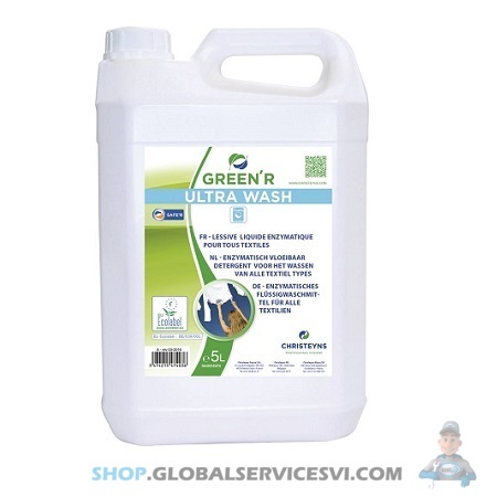 Lessive liquide GREEN R 5L - ULTRA WASH - SODISE 58010