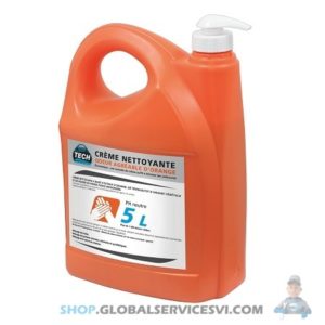 Savon gel orange à micro-billes sans solvant 5L - SODISE 14519