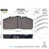 Kit de plaquettes de frein, frein à disque OPTIPACK - VALEO 882284